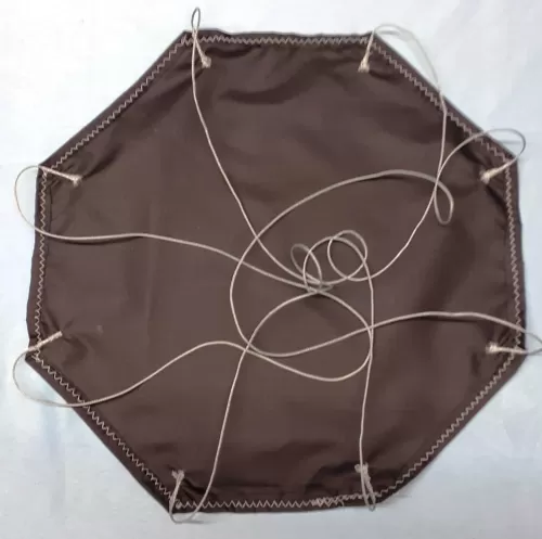 16" Black Rip-Stop Nylon Parachute 